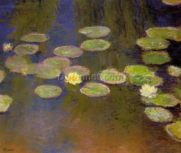 Water Lilies by Claude Monet (1897-1899) – Stunning Impressionist Oil Painting Recreated by Dafen Village Artists