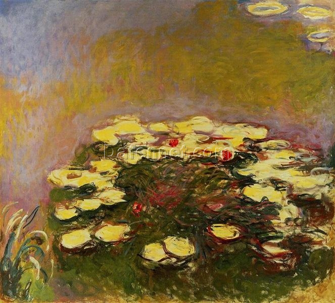 Impressionist Water Lilies by Claude Monet (1914-1917) – Stunning Oil Painting Reproduction, Crafted in Dafen Village