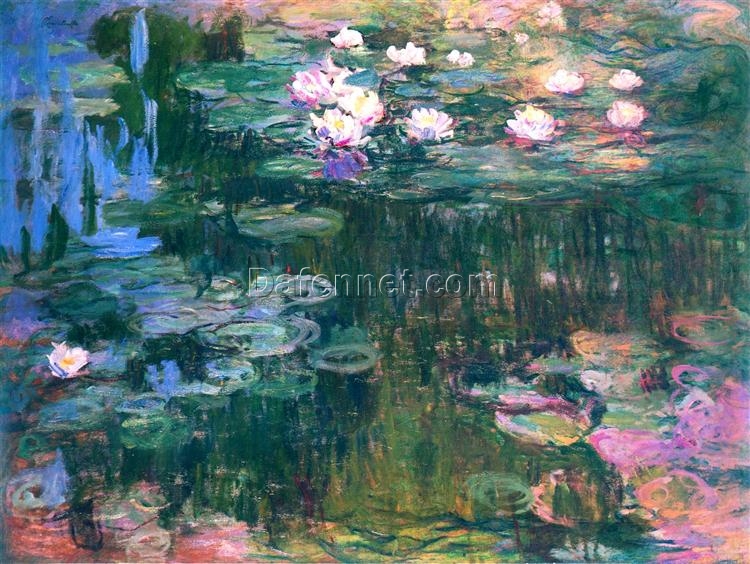 Claude Monet Water Lilies (1914-1917) – Custom Oil Painting Reproduction for Home Décor, Dafen Village Studio