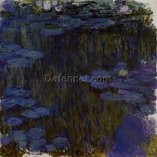 Water Lilies by Claude Monet (1914-1917) – Beautiful Custom Oil Painting Reproduction, Dafen Village Artists