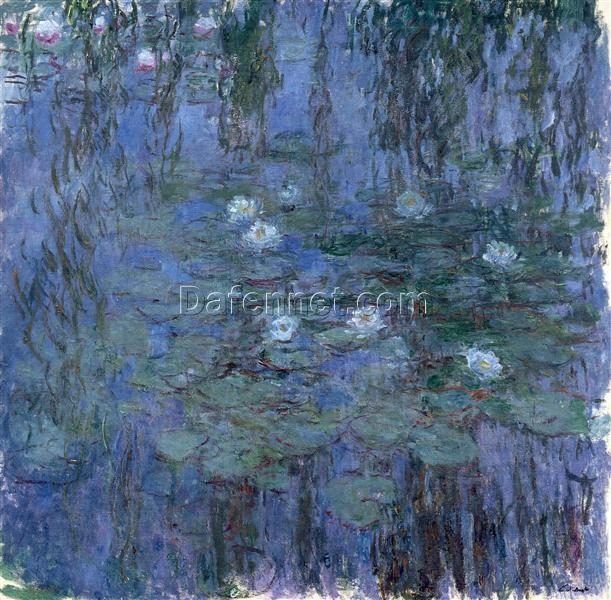 Claude Monet Water Lilies (1916-1919) – Handcrafted Custom Oil Painting Reproduction, Dafen Village Artisans