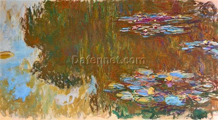 Claude Monet Water Lilies (1917-1919) – Beautiful Hand-Painted Oil Painting Reproduction, Dafen Village Artists