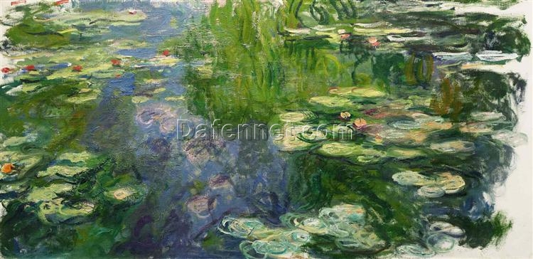 Water Lilies (1917-1919) by Claude Monet – Premium Handcrafted Oil Painting, Expertly Made by Dafen Village