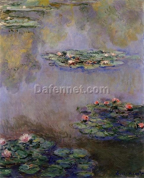 Claude Monet Water Lilies (1908) – Custom Oil Painting from Dafen Village, Museum-Quality Artwork