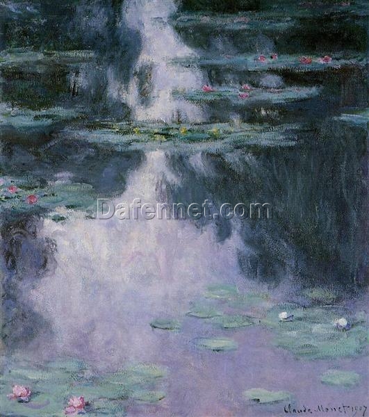 Water Lilies (Nympheas) by Claude Monet (1907) – Stunning Custom Oil Painting Reproduction, Dafen Village Studio