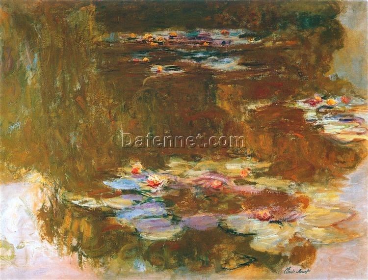 Water Lily Pond by Claude Monet (1917) – Stunning Custom Oil Painting Reproduction, Dafen Village Studio