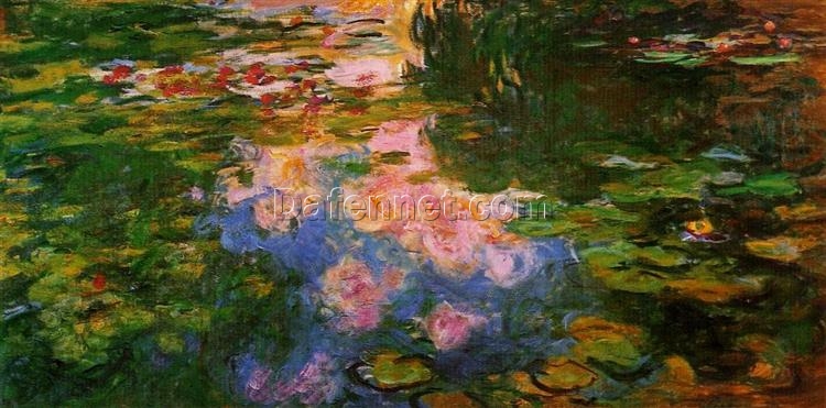 Water Lily Pond by Claude Monet (1917-1919) – Custom Oil Painting Reproduction, Handcrafted by Dafen Village Artists