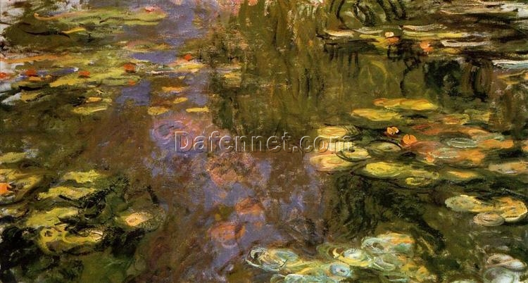 Claude Monet Water Lily Pond (1917-1919) – Custom Hand-Painted Oil Painting Reproduction, Dafen Village