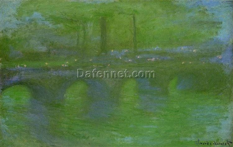 Waterloo Bridge, Dawn (1899-1901) by Claude Monet – Hand-Painted Oil Painting Reproduction, Dafen Village Fine Art