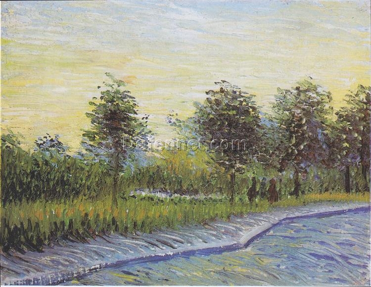 Vincent van Gogh’s Way in the Voyer d’Argenson Park (1887) – Hand-Painted Oil Painting Reproduction