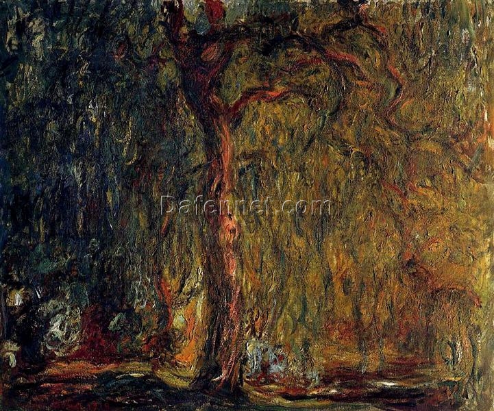 Weeping Willow (1918-1919) by Claude Monet – Handcrafted Oil Painting Reproduction, Dafen Village Masterpiece