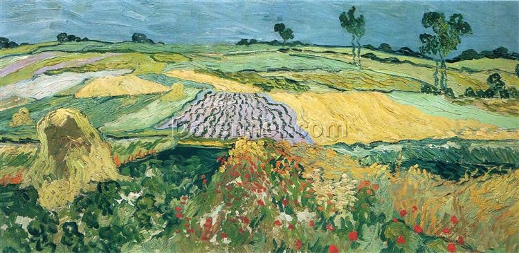 Wheatfields by Vincent van Gogh – 1890 Idyllic Rural Landscape Canvas