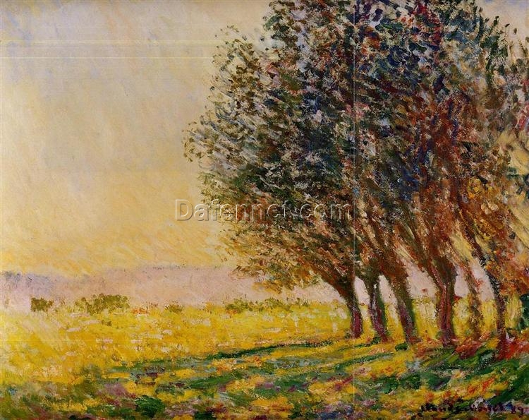 Willows at Sunset (1889) by Claude Monet – Custom Oil Painting Reproduction, Handcrafted by Dafen Village Artists