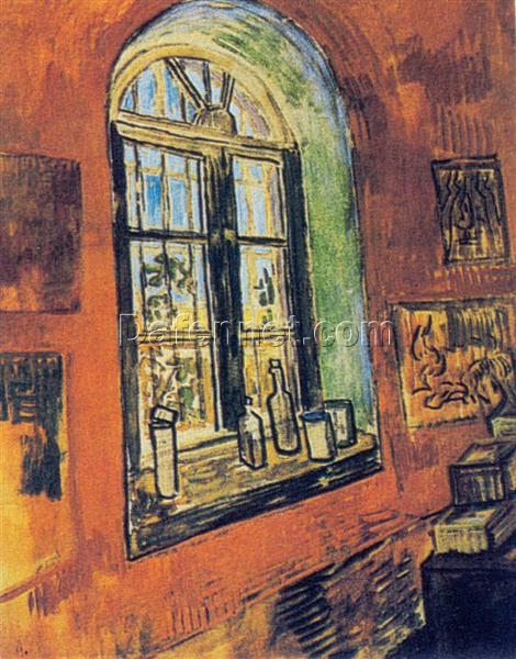 1889 Window of Vincent’s Studio – Van Gogh’s View from the Saint-Paul-de-Mausole Asylum