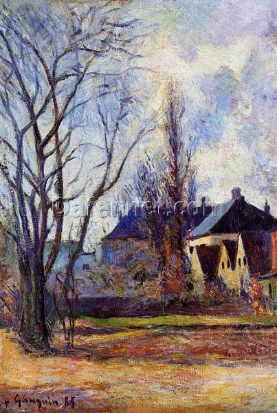 Winter’s End” by Paul Gauguin 1885 – Hand-Painted Oil Painting Reproduction | Springtime Landscape in France