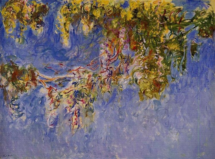 Wisteria by Claude Monet (1919-1920) – Elegant Hand-Painted Oil Painting, Made by Dafen Village