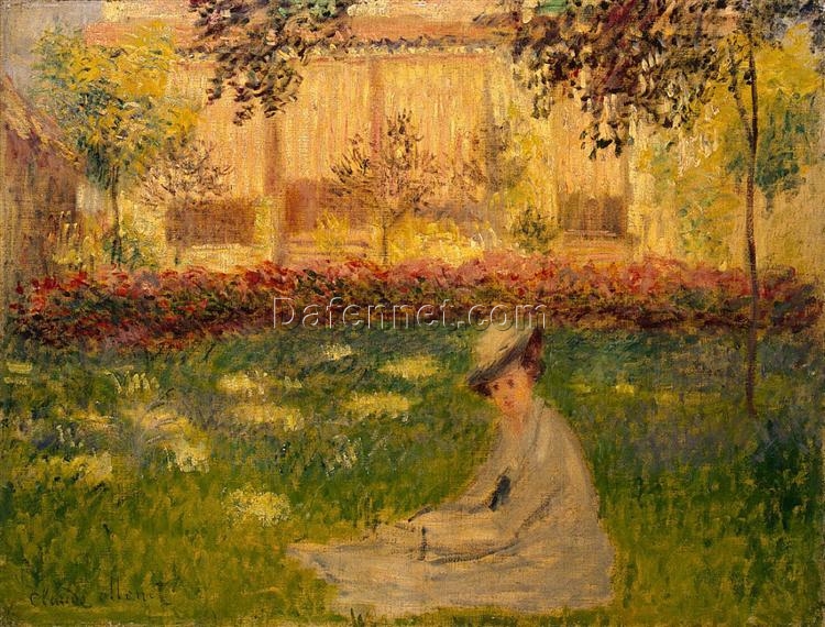 Woman in a Garden (1876) by Claude Monet – Handcrafted Oil Painting Reproduction, Dafen Village Masterpiece