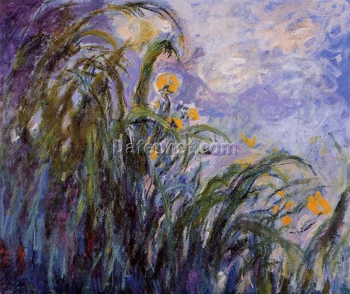 Yellow Irises (1914-1917) by Claude Monet – Handcrafted Oil Painting Reproduction, Dafen Village Masterpiece