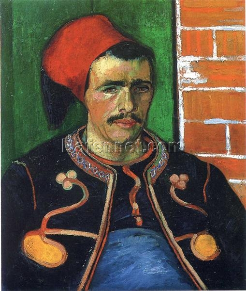 Premium “Zouave” Van Gogh 1888 Oil Painting Reproduction – Custom Art on Canvas from Dafen Village