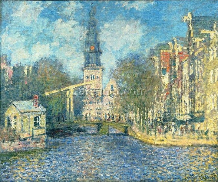 Zuiderkerk in Amsterdam (1874) by Claude Monet – Handcrafted Oil Painting Reproduction, Dafen Village Masterpiece