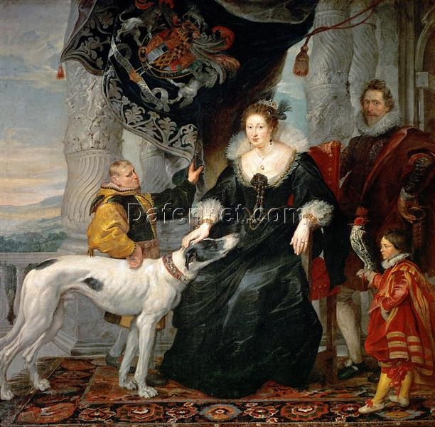 Baroque Masterpiece: “Portrait of Lady Arundel with her Train” by Peter Paul Rubens