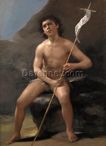 Francisco Goya – Saint John the Baptist as a Child in the Desert, Neoclassical Oil Painting