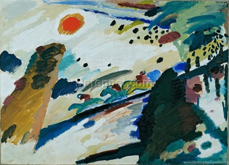 Kandinsky’s Romantic Landscape (1911) – A Beautiful Abstract Interpretation of the Sublime