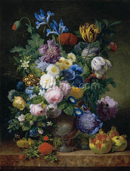 Romanticism Still-Life Painting – Jean-Joseph-Xavier Bidauld’s 1810 Work, High-Quality Reproduction