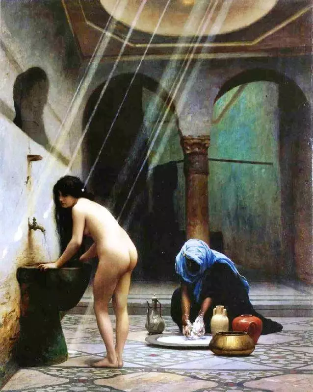 Jean-Léon Gérôme’s A Moorish Bath (Turkish Woman Bathing No. 2) – Orientalist Painting Replica