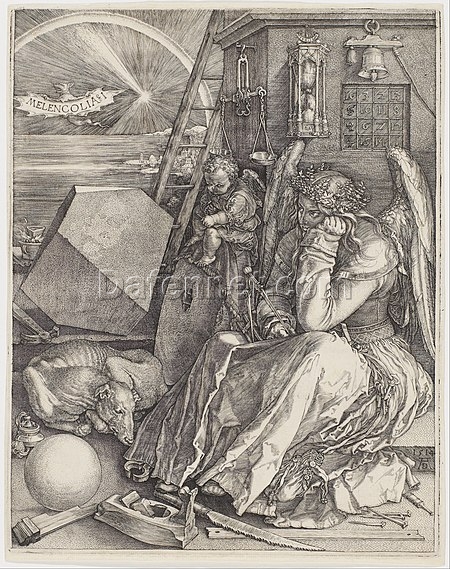 Albrecht Dürer’s Melancholy I – Iconic Renaissance Engraving Replica