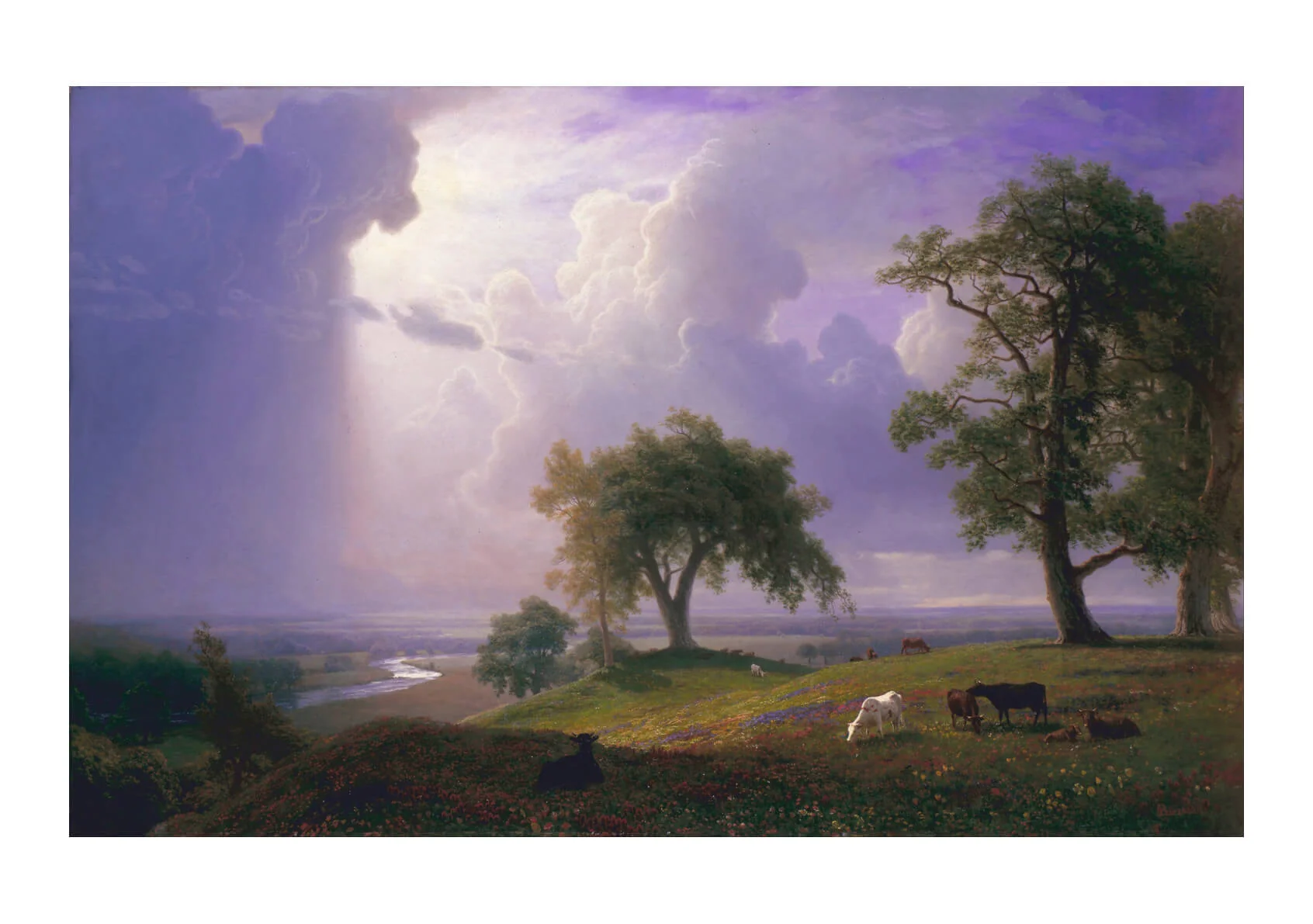 Albert Bierstadt’s California Spring – Romantic Landscape Painting Replica