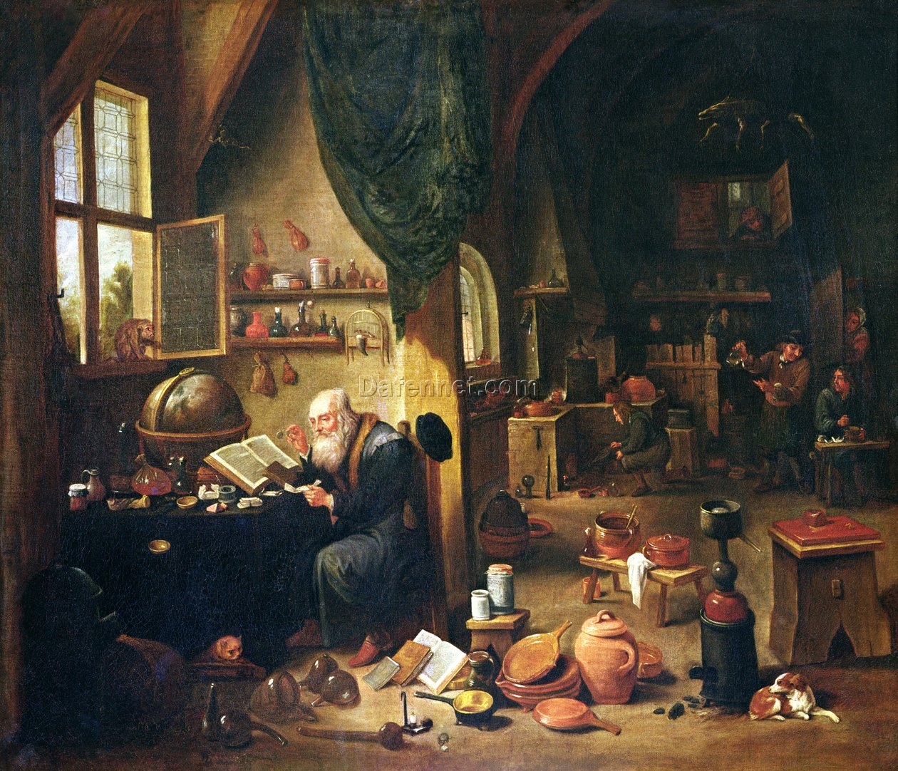 David Teniers the Younger’s An Alchemist in His Workshop – Flemish Art Masterpiece Replica