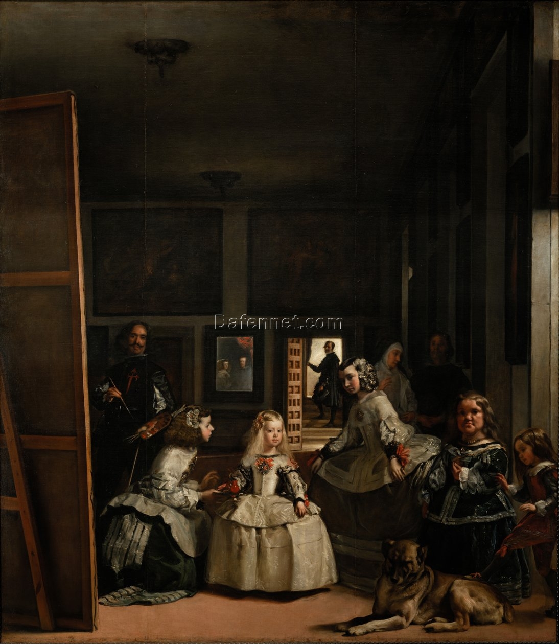 Reproduction of Las Meninas by Diego Velázquez – 1656 Baroque Interior Scene