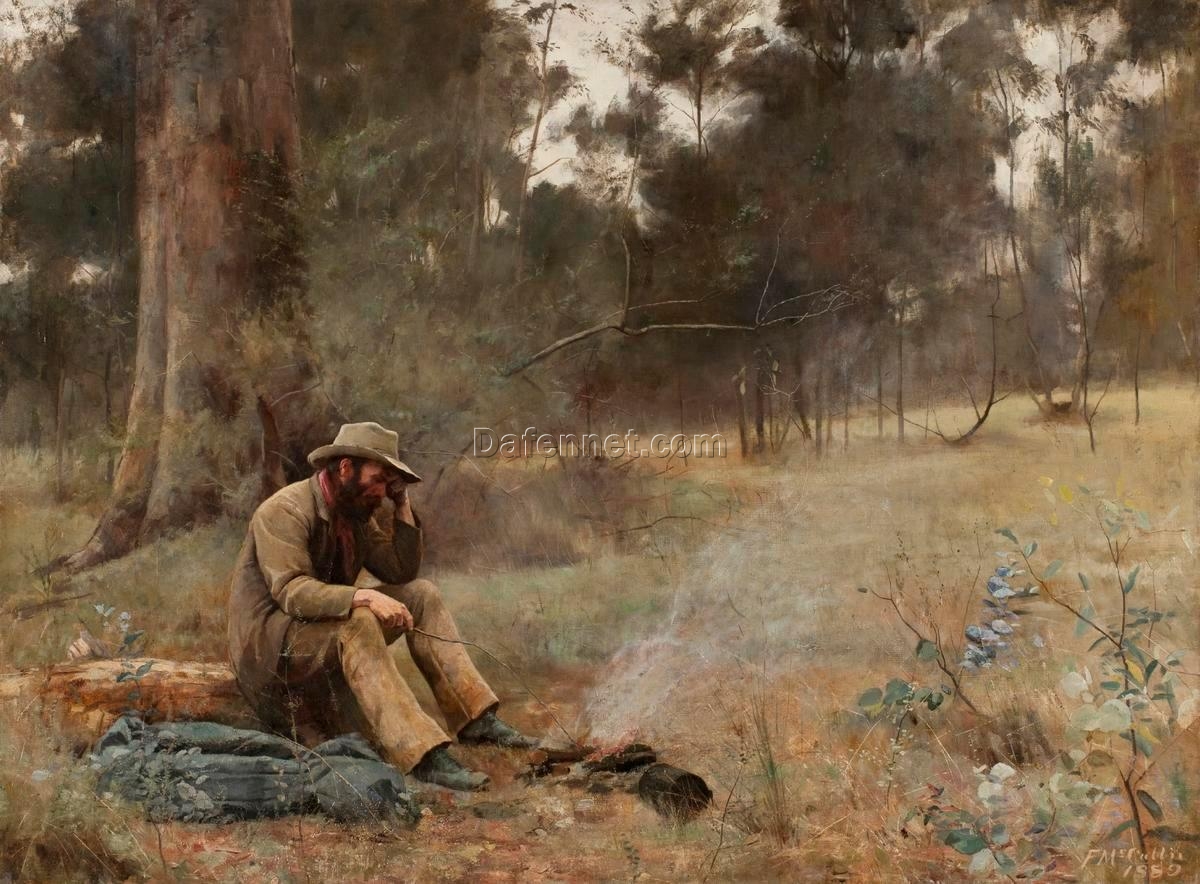 Frederick McCubbin’s Down on His Luck – Iconic Australian Impressionist Painting Replica