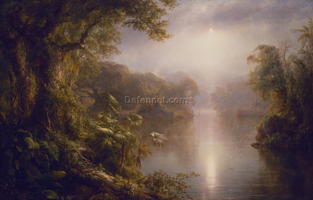 American Masterpiece – The River of Light, 1877 by Frederic Edwin Church, High-Quality Replica