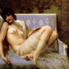 Guillaume Seignac Young woman naked on a settee