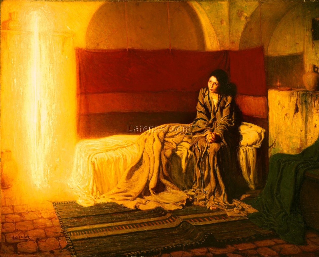 Handcrafted Religious Artwork – Die Verkündigung (The Annunciation) by Henry Ossawa Tanner, 1898 Reproduction