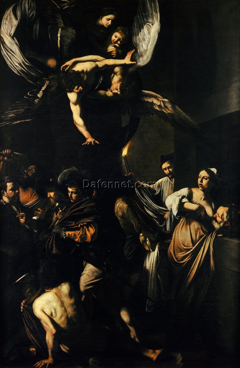 Caravaggio’s The Seven Works of Mercy – 1607 Baroque Religious Painting Replica