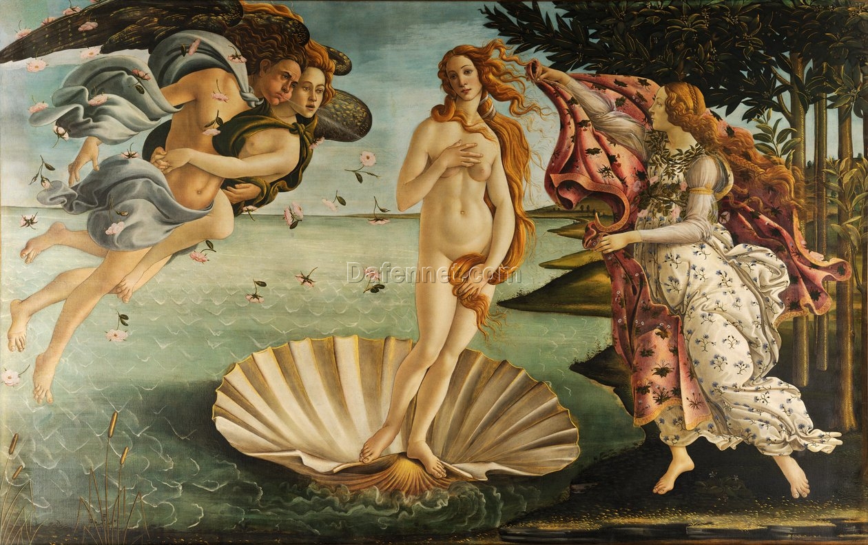 Reproduction of Botticelli’s ‘The Birth of Venus’ – High-Quality Early Renaissance Oil Painting for Art Collectors