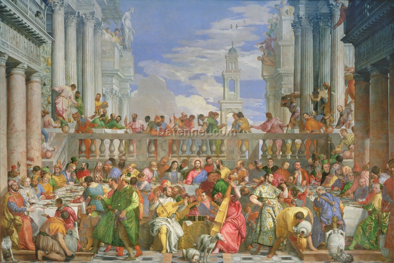 Custom Oil Painting Reproduction of The Marriage Feast at Cana by Paolo Veronese – c.1562