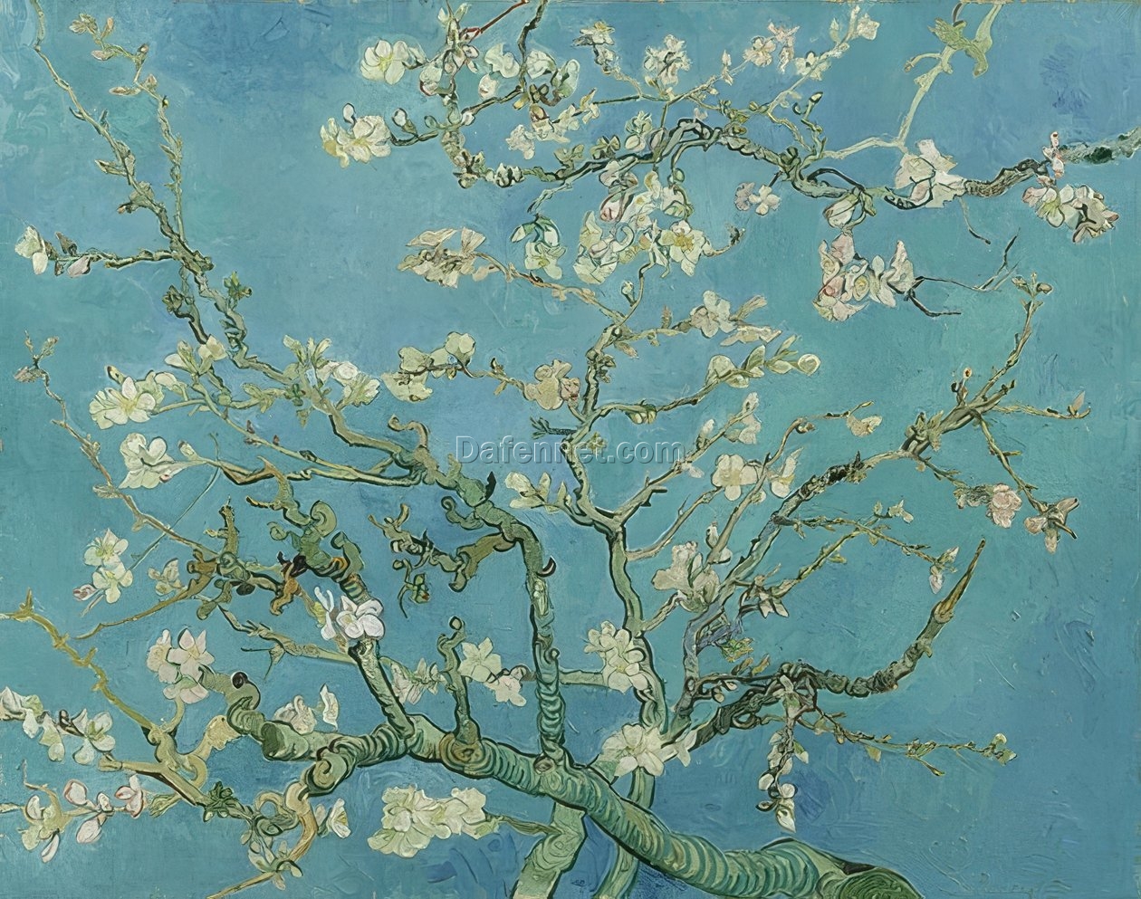 Vincent van Gogh ‘Mandelblüte’ (1890) – Exquisite Oil Reproduction of Post-Impressionist Floral Painting