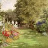 Violet Common A Garden in July c1910 wc on paper MeisterDrucke 362484