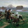 William Barnes Wollen The Battle of Lexington 19th April 1775 1910 MeisterDrucke 153792