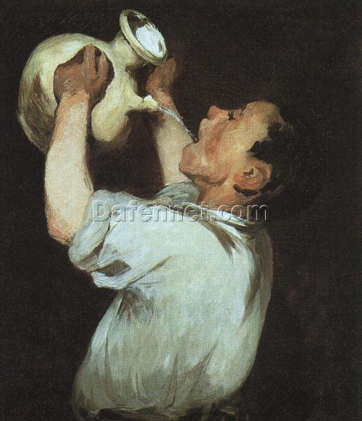 A Boy with a Pitcher – Inspired by Édouard Manet (1862) Realist Genre Oil Painting