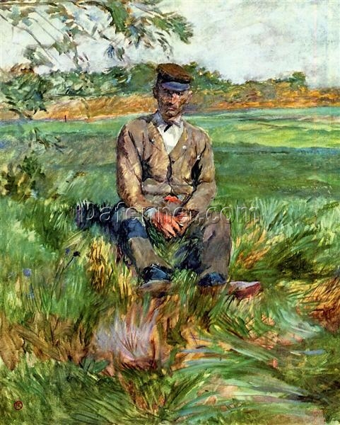 Henri de Toulouse-Lautrec A Laborer at Celeyran – 1882 Oil Portrait on Canvas