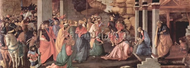 Adoration of the Magi by Sandro Botticelli – Early Renaissance Religious Oil Painting