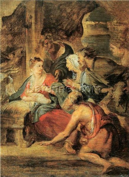 Adoration of the Shepherds” – Baroque Religious Art by Peter Paul Rubens