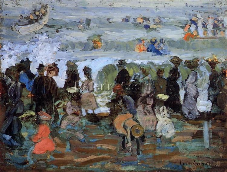 After the Storm by Maurice Prendergast – Impressionist Marina Oil Painting (c. 1902-1906)