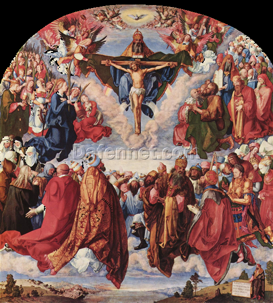 Adoration of the Trinity by Albrecht Dürer – 1511 Northern Renaissance Oil Painting on Panel