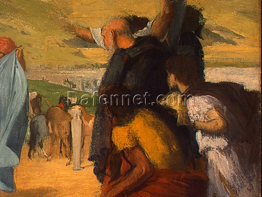 Edgar Degas Alexander and Bucephalus (Detail) – History Painting Oil Reproduction in Impressionist Style (1861)